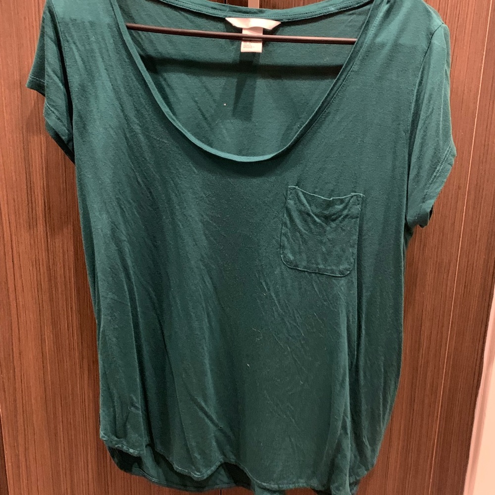 H&M Dark Green Top